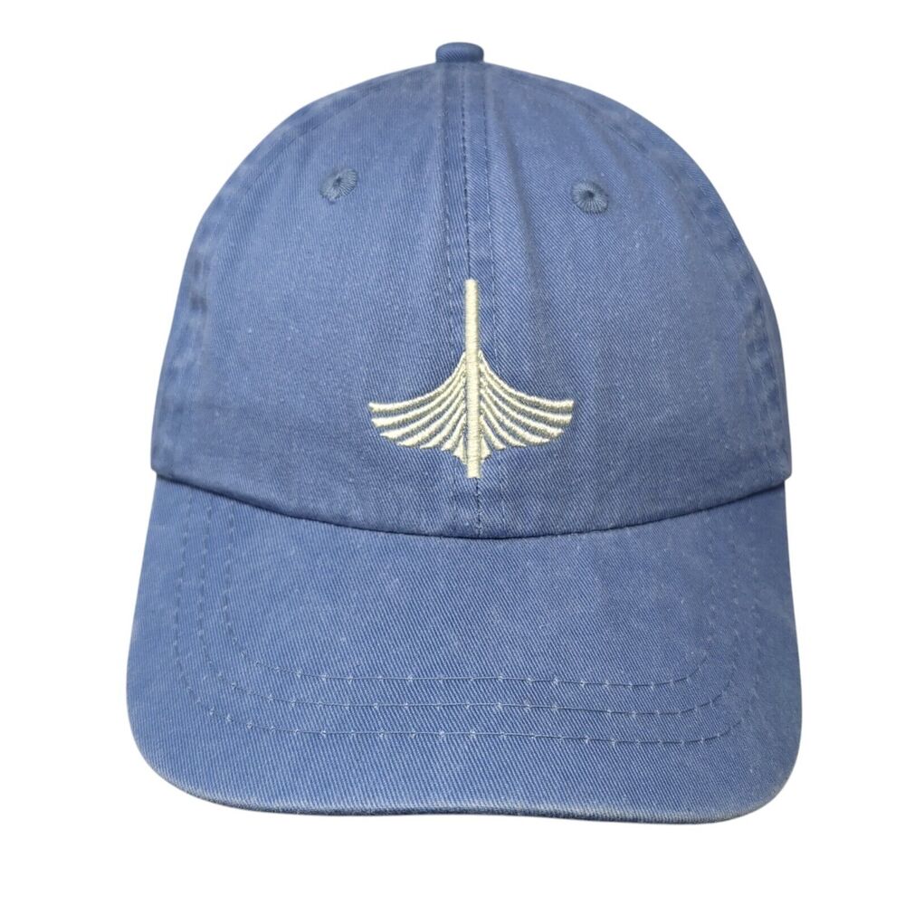 Adams Slideback Boys Kids Hat Blue One Size Leather Strap Embroidered W/Tags